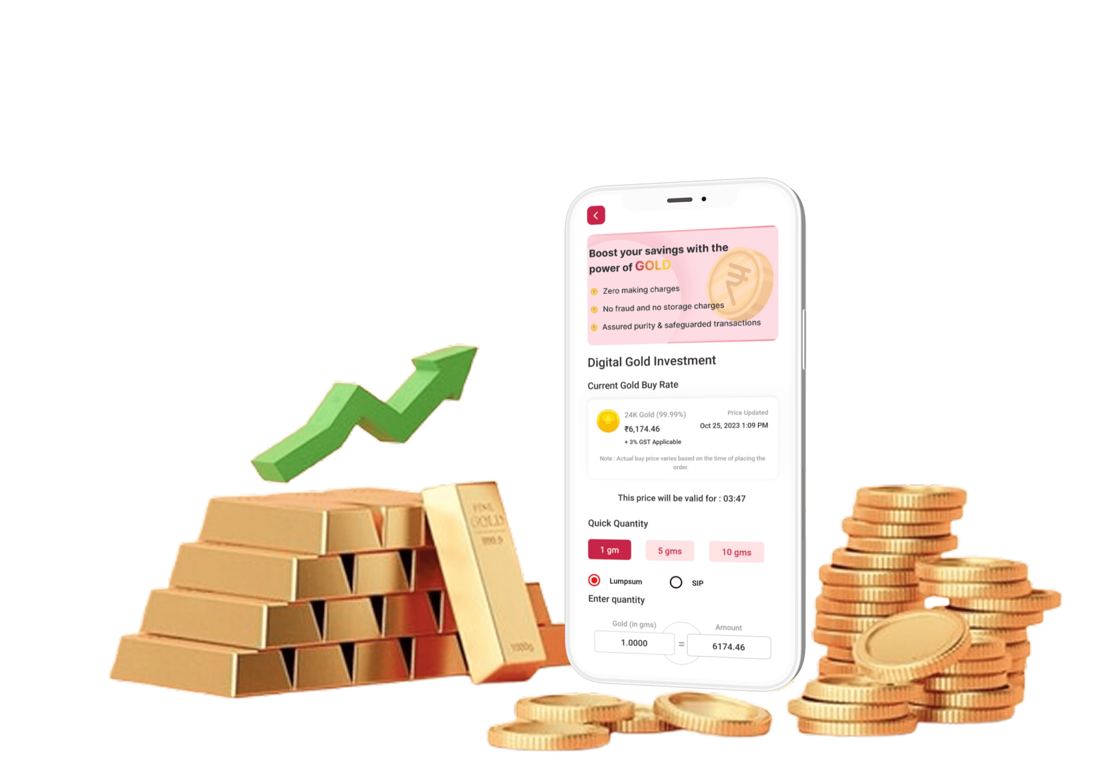 Digital Gold Illustration