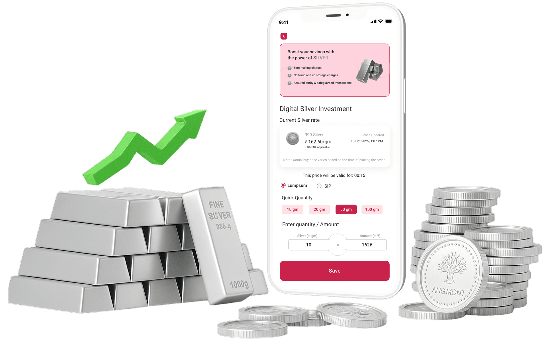 Digital Silver app and coins