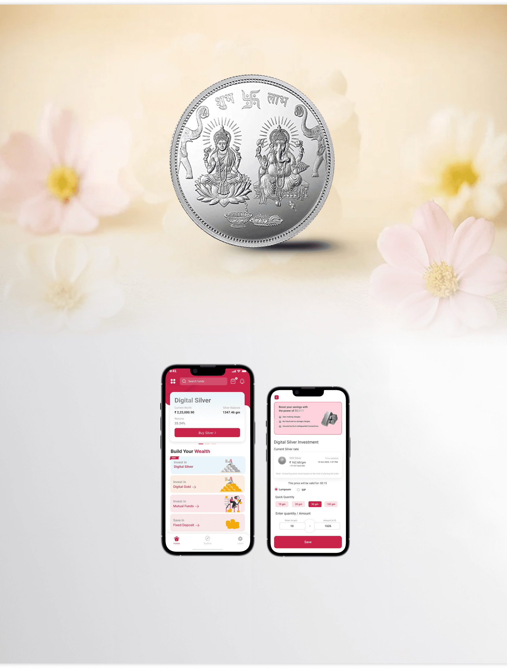 Silver SIP Festive Banner Mobile