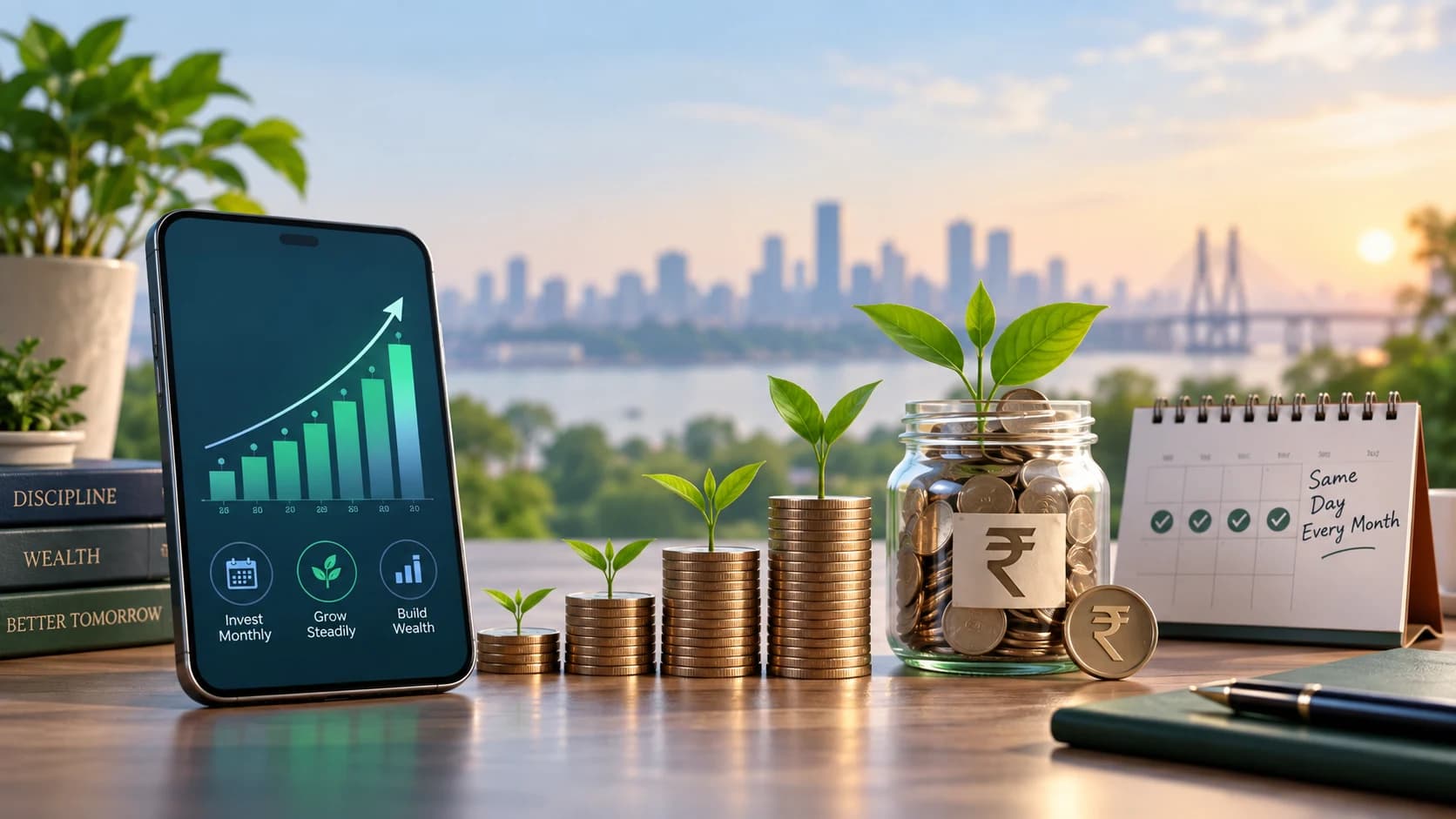 Monthly investing and long-term wealth growth